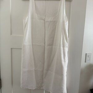DISSH Shannon White Linen Mini Dress, White - Size 6